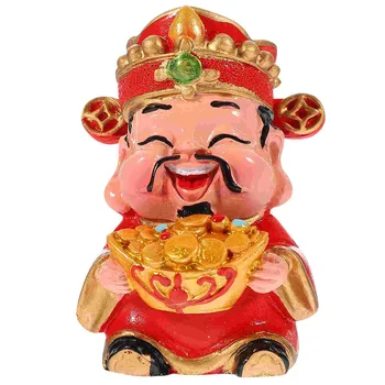 A Kínai Szerencse Figura Vagyont Szobor Üdvözlő Ajándék Kézműves Dísze, Asztali Új Év, Dekoráció, Dísz