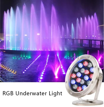 IP68 Vízálló led-es víz alatti Fény Medence Lámpa 3W 6W, 12W 24w 36w RGB Floodlight Lámpa Kültéri Kerti Táj DC12V