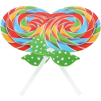 2 Db Plüss Játékok Lollipop Fotó Hamis Élelmiszer-Esküvői Kellékek Édesség Játékot Candy Díszítés Fa Fotózás Dekoratív Dísz