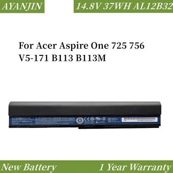 Új AL12B32 14,8 V 37WH Laptop Akkumulátor, Acer Aspire One 725 756 V5-171 B113 B113M AL12X32 AL12A31 AL12B31 AL12B32 2500mAh